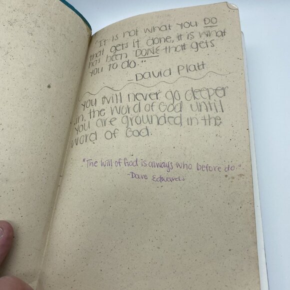 Holy Bible New King James Version 1990 Softcover Fair Condition Teal Green - Picture 4 of 16